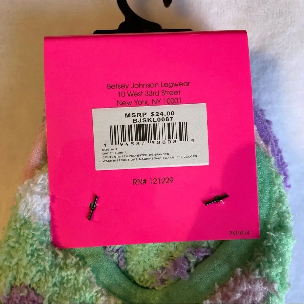 Betsey Johnson 3 Pairs Cozy Lounge Socks Liners NWT